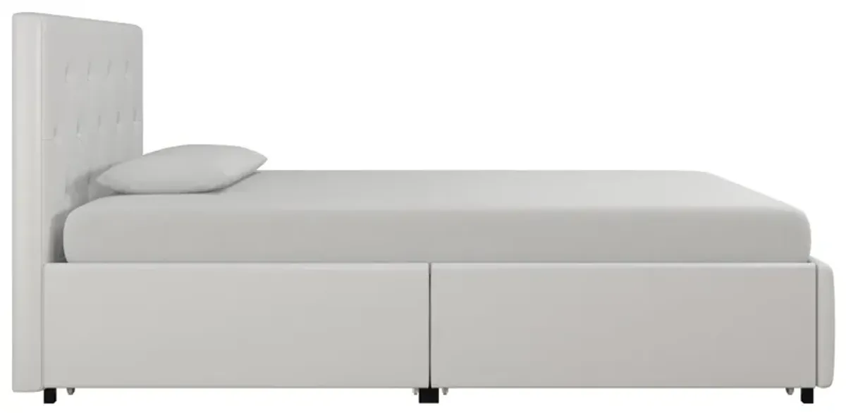 Dakota Upholstered Bed with Left Or Right Storage Drawers
