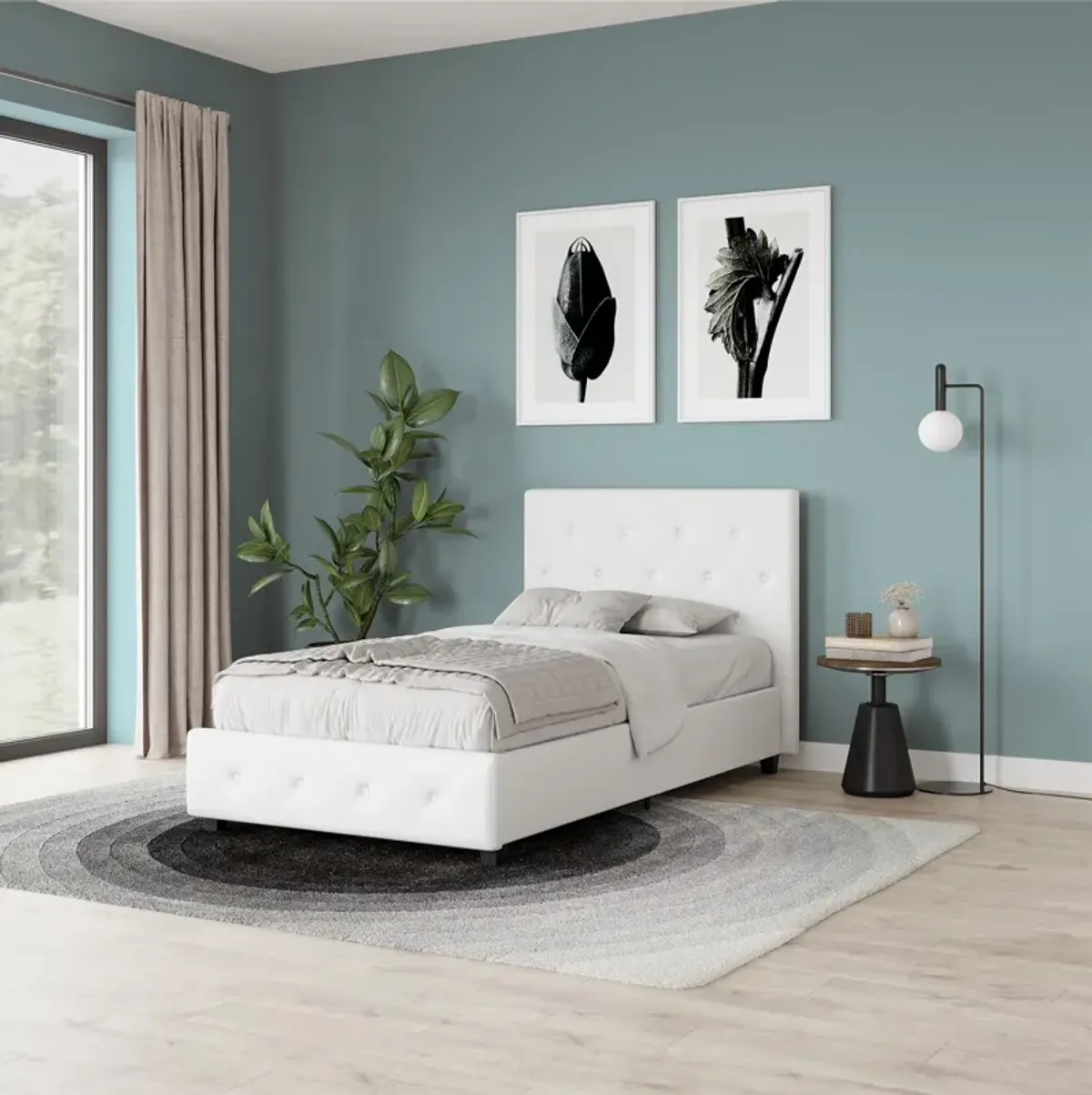 Dakota Upholstered Bed with Left Or Right Storage Drawers