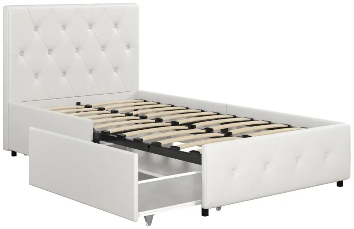 Dakota Upholstered Bed with Left Or Right Storage Drawers