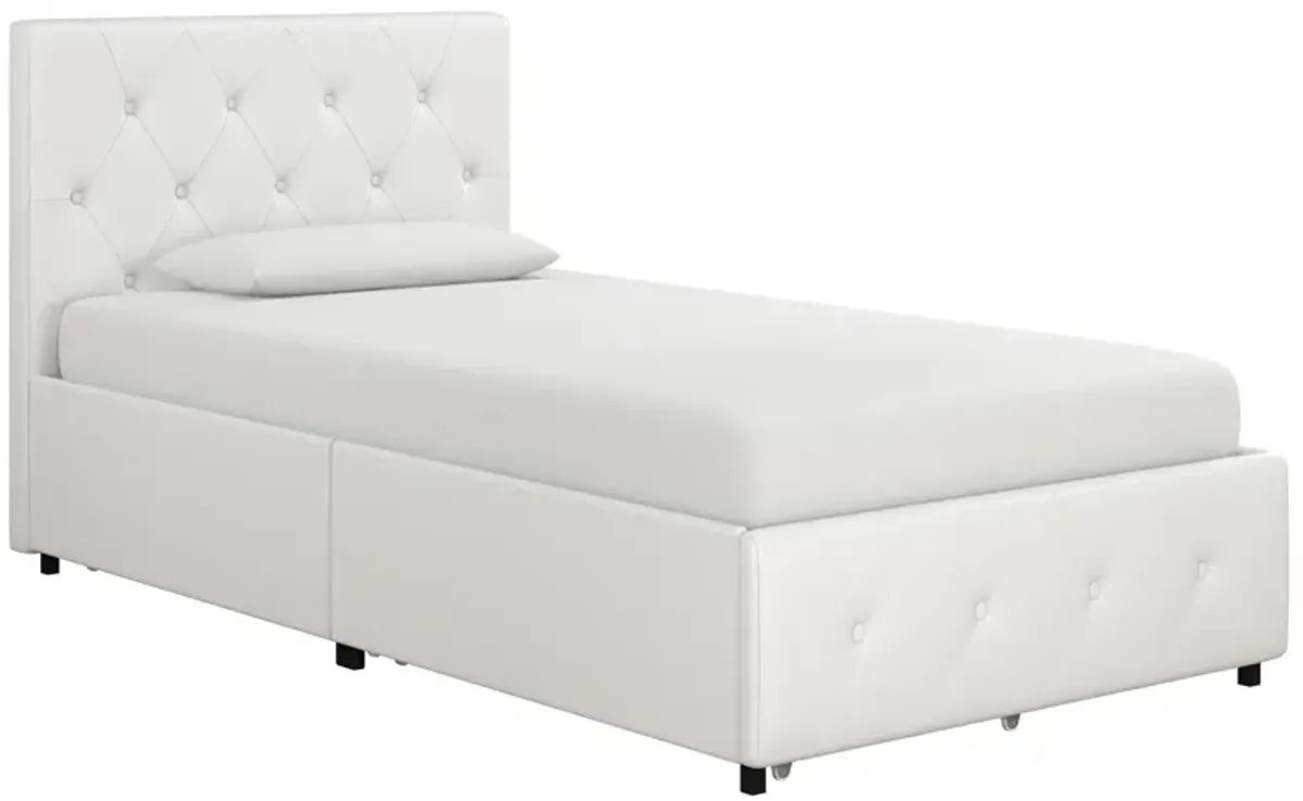 Dakota Upholstered Bed with Left Or Right Storage Drawers