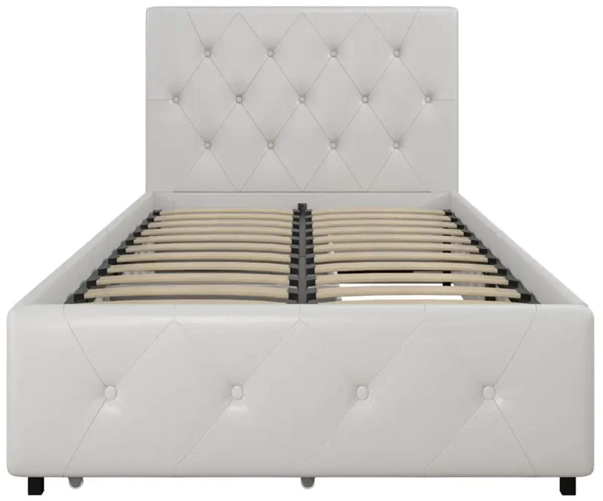 Dakota Upholstered Bed with Left Or Right Storage Drawers