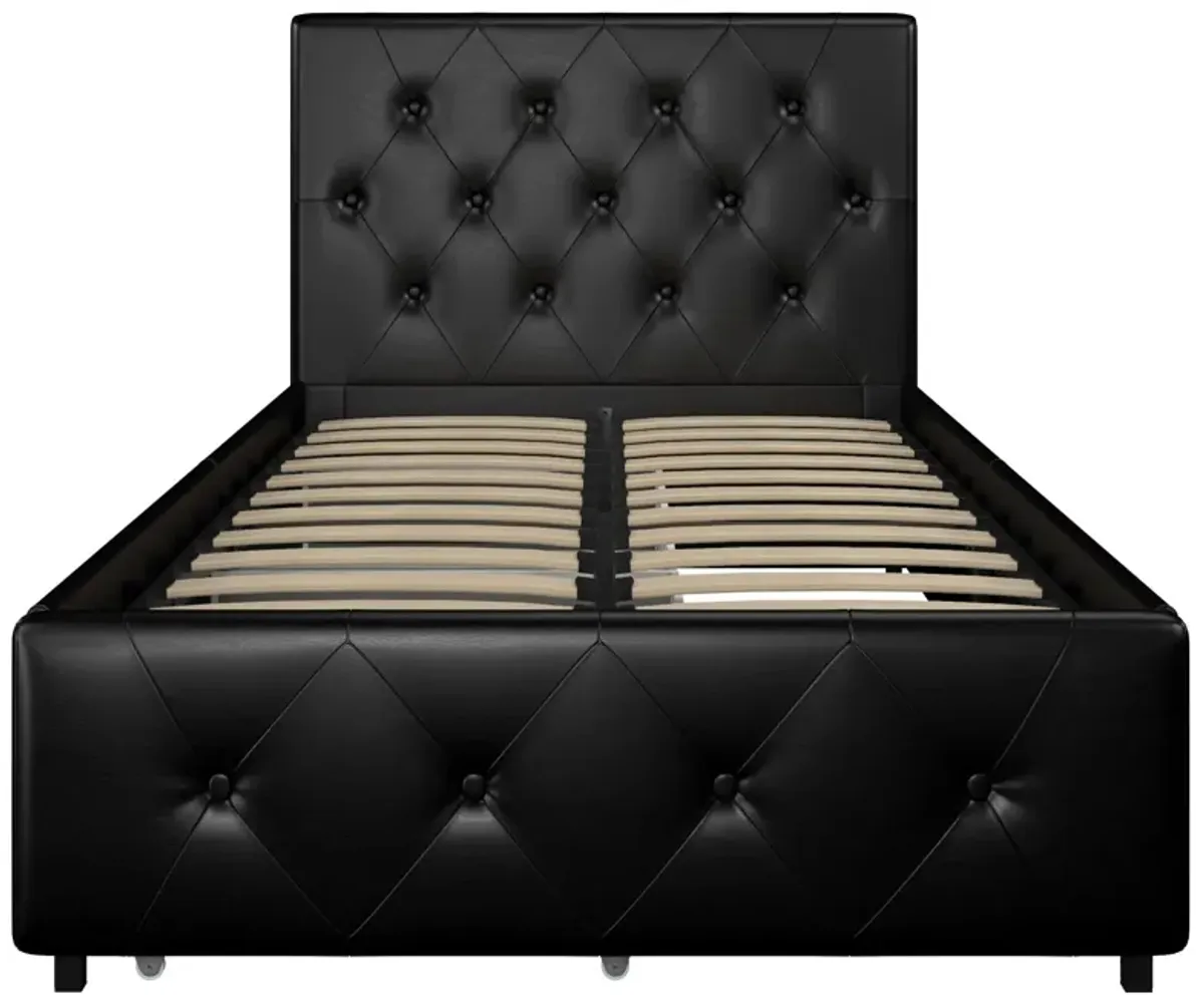 Dakota Upholstered Bed with Left Or Right Storage Drawers