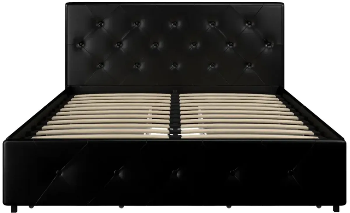 Dakota Upholstered Bed with Left Or Right Storage Drawers