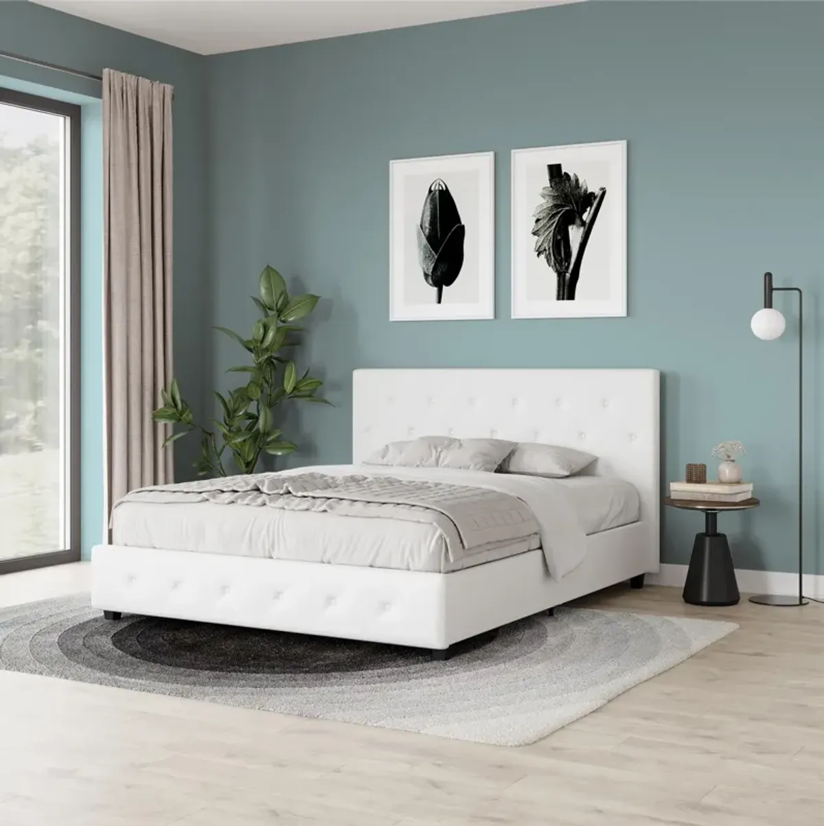 Dakota Upholstered Bed with Left Or Right Storage Drawers