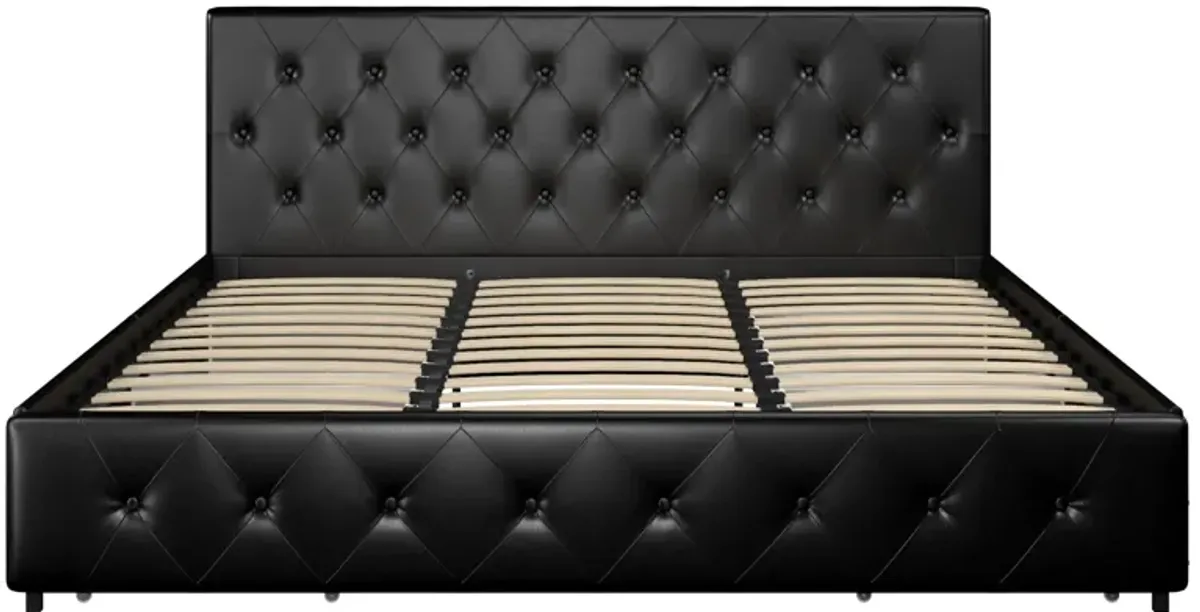 Dakota Upholstered Bed with Left Or Right Storage Drawers