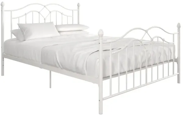 Tokyo Metal Bed with Headboard, Footboard and Metal Slats