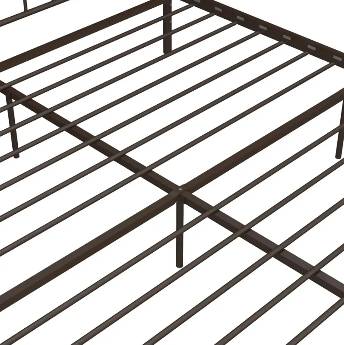 Tokyo Metal Bed with Headboard, Footboard and Metal Slats