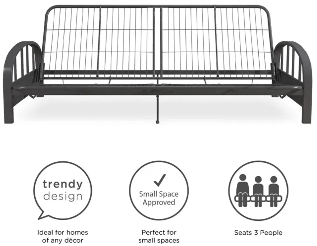 Ailee Metal Full Size Futon Frame with Multiple Reclining Positions