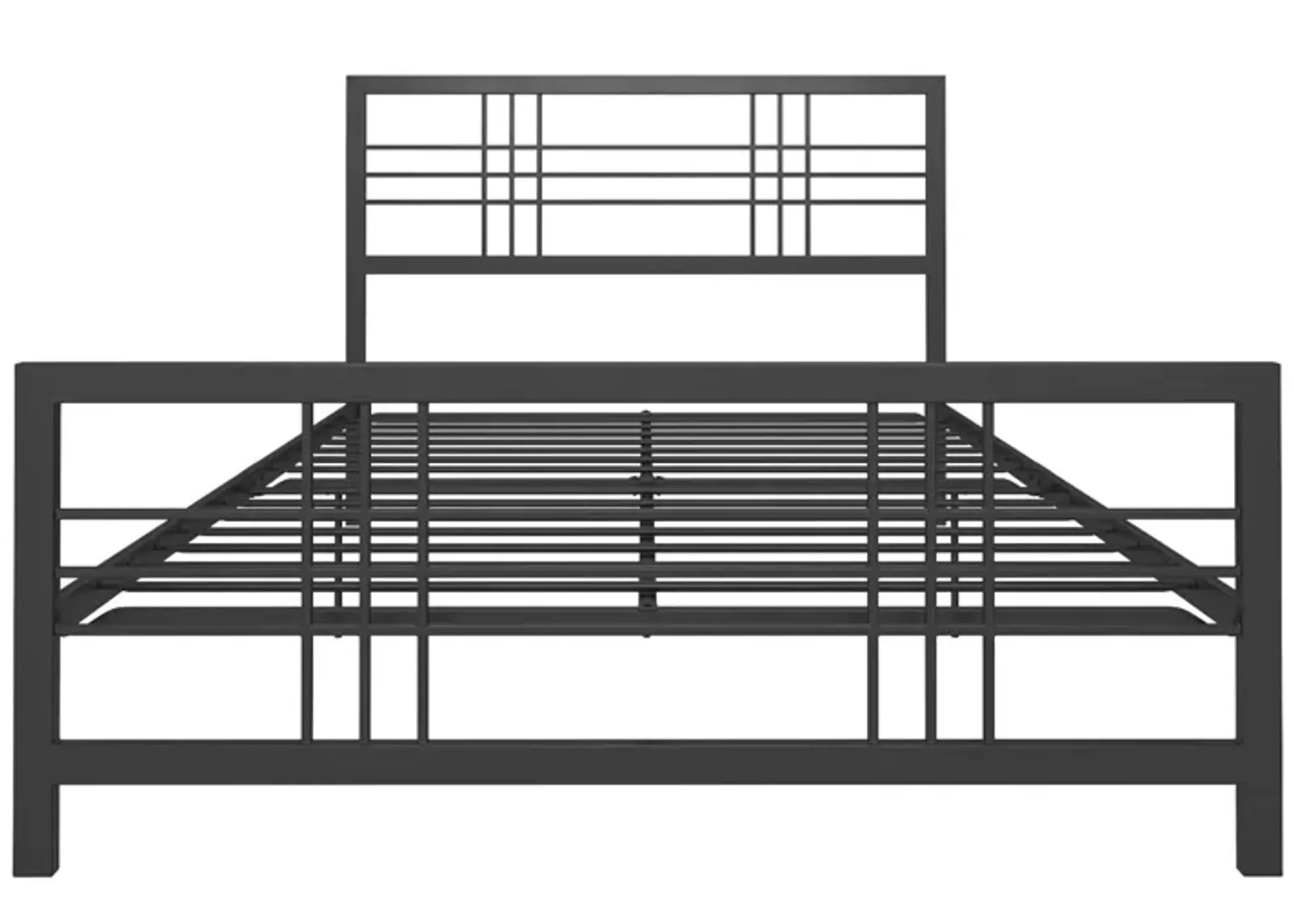 Burbank Metal Frame Bed with Adjustable Heights for Under Bed Storage