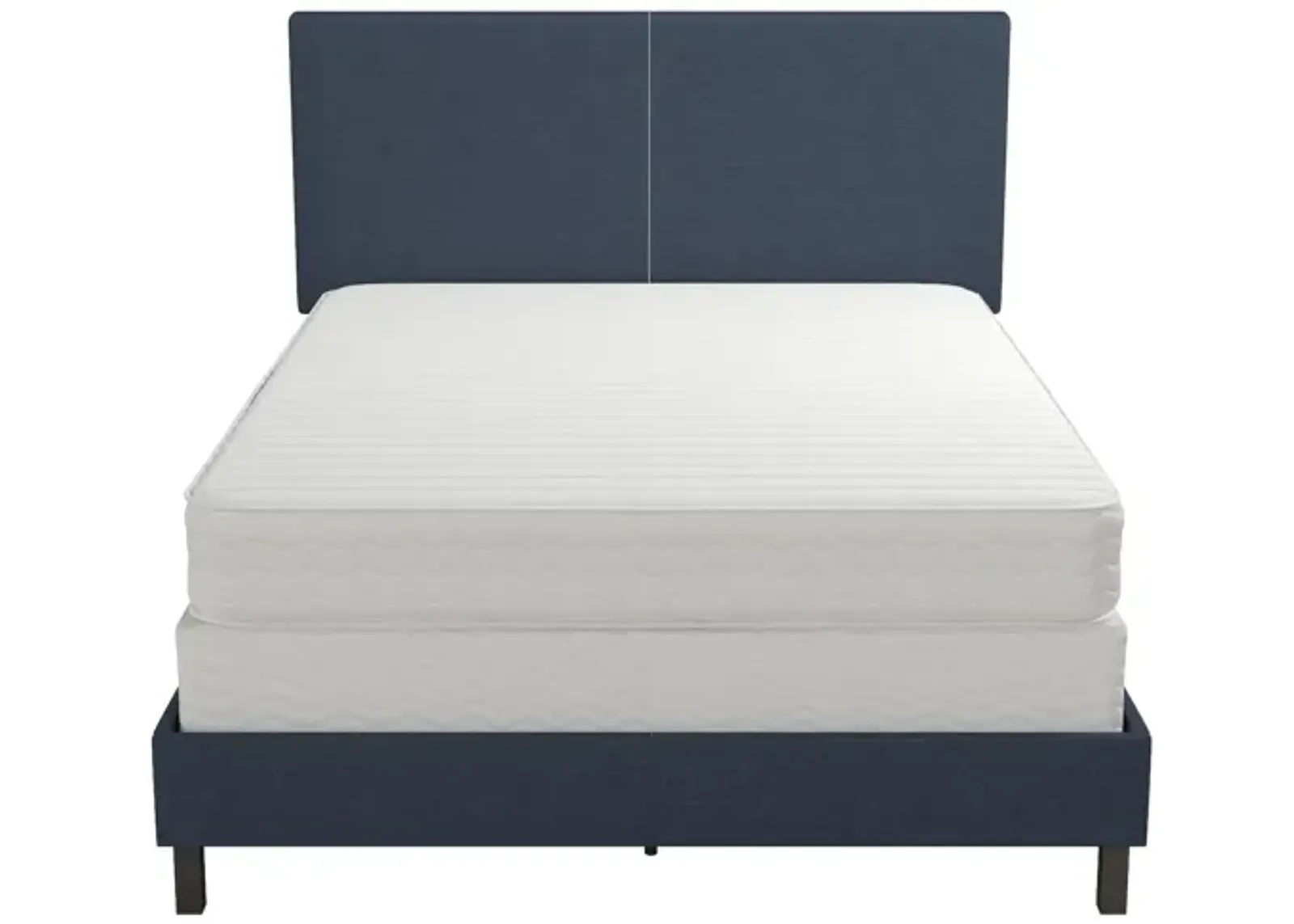 Janford Upholstered Bed with Sturdy Wood and Metal Frame