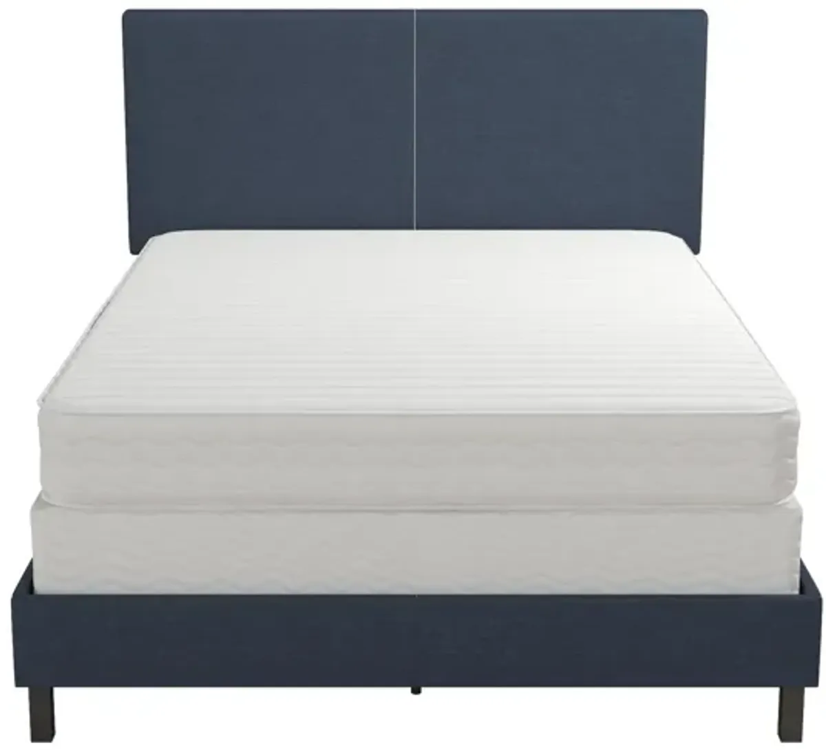 Janford Upholstered Bed with Sturdy Wood and Metal Frame