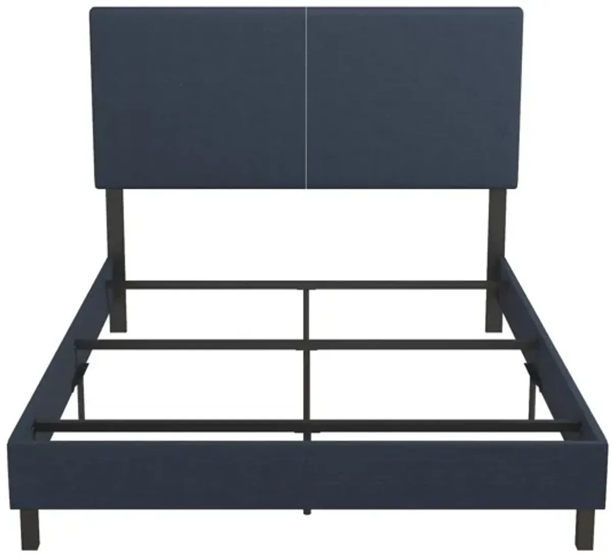 Janford Upholstered Bed with Sturdy Wood and Metal Frame