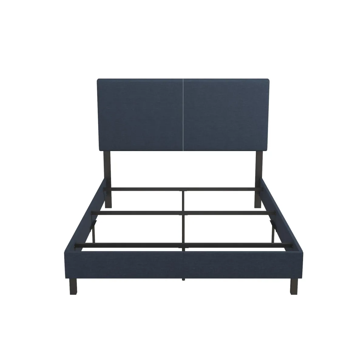 Janford Upholstered Bed with Sturdy Wood and Metal Frame