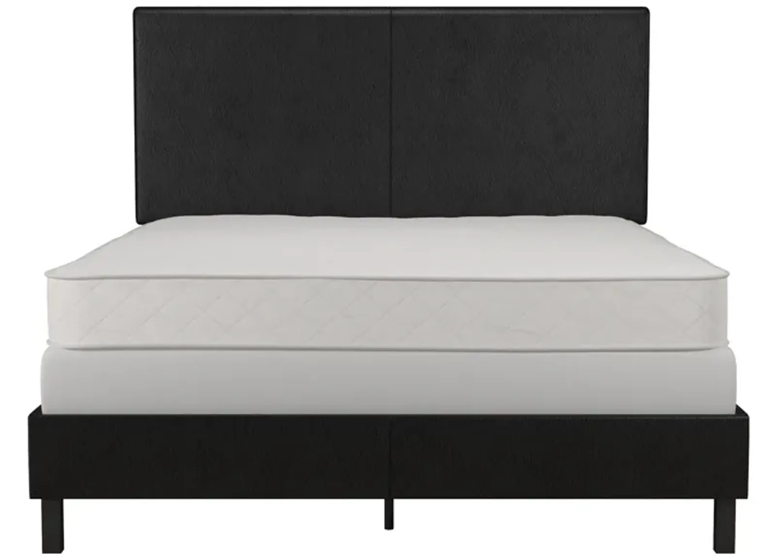 Janford Upholstered Bed with Sturdy Wood and Metal Frame