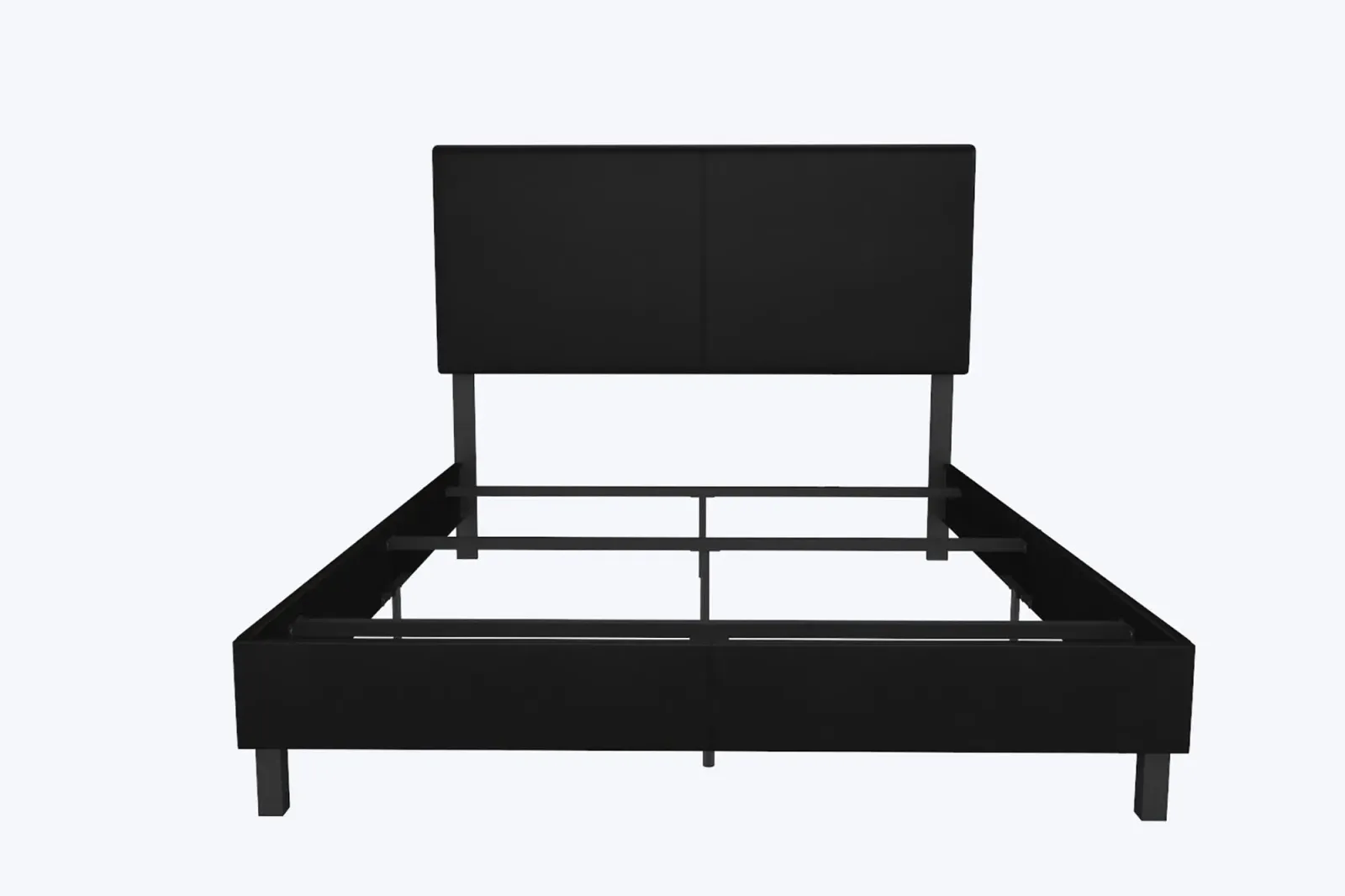 Janford Upholstered Bed with Sturdy Wood and Metal Frame