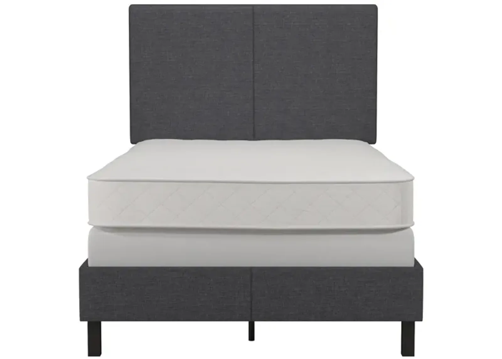 Janford Upholstered Bed with Sturdy Wood and Metal Frame