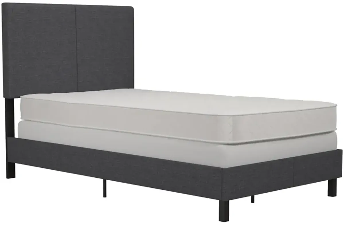 Janford Upholstered Bed with Sturdy Wood and Metal Frame