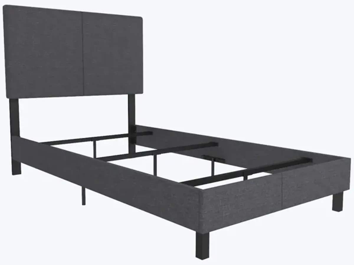 Janford Upholstered Bed with Sturdy Wood and Metal Frame