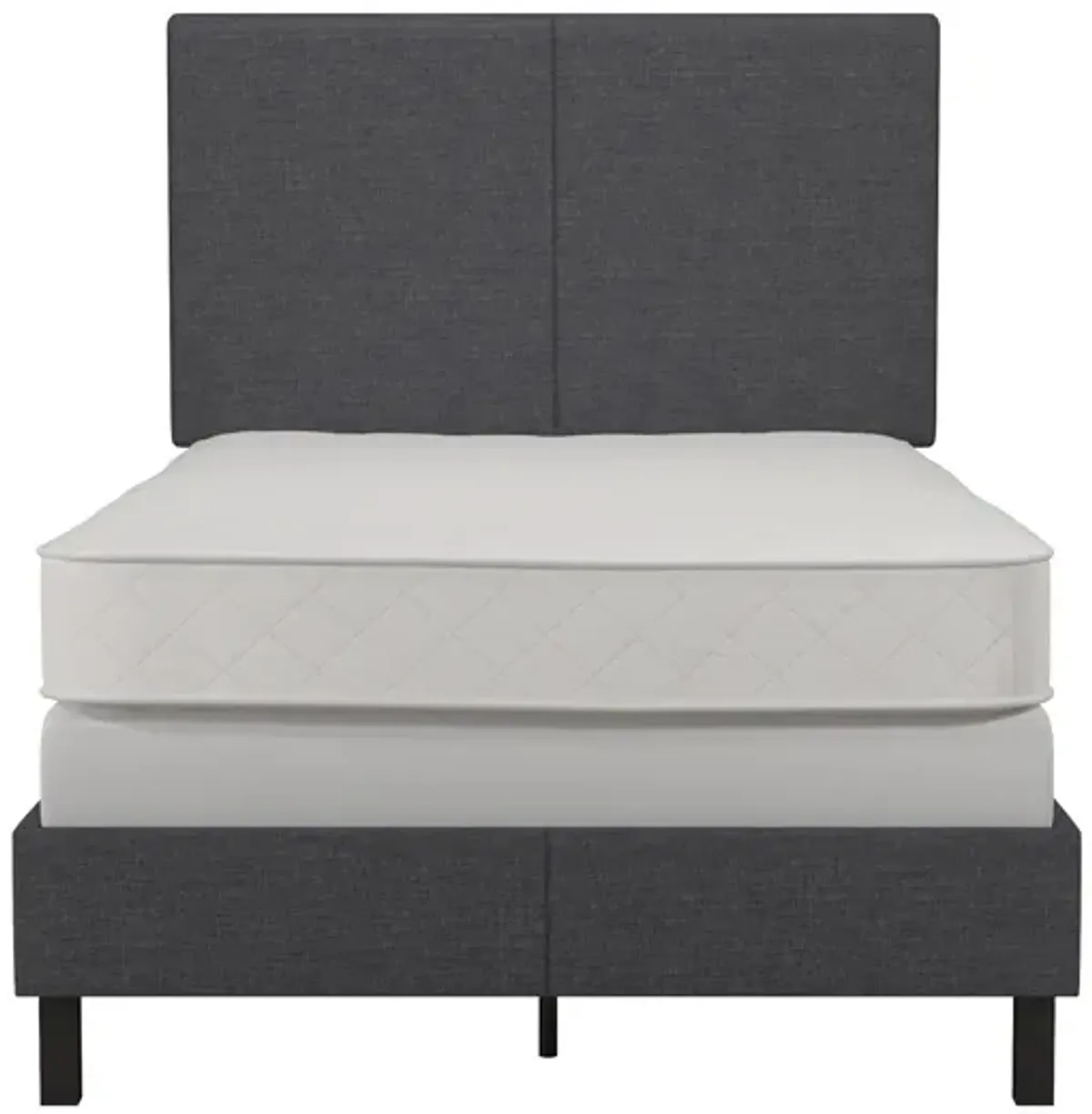 Janford Upholstered Bed with Sturdy Wood and Metal Frame