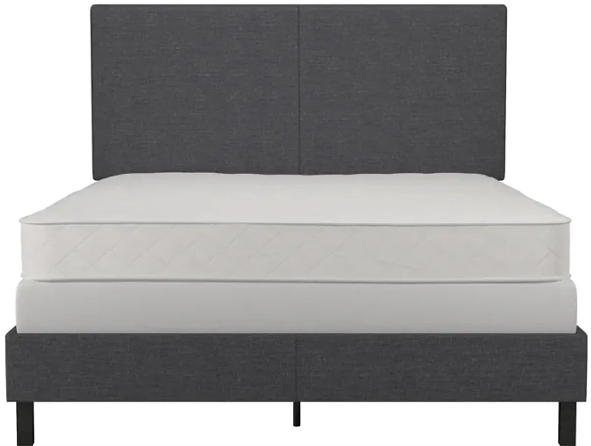 Janford Upholstered Bed with Sturdy Wood and Metal Frame