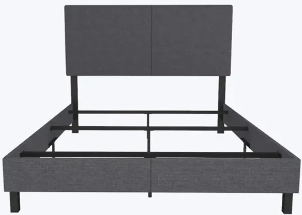 Janford Upholstered Bed with Sturdy Wood and Metal Frame