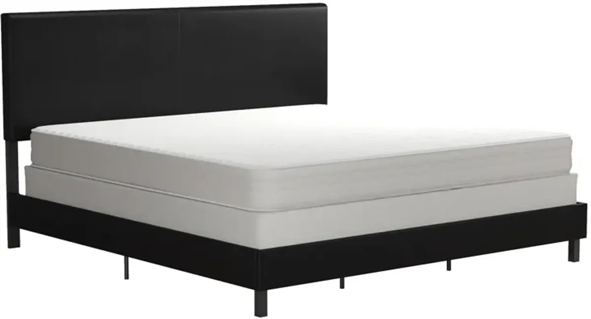 Janford Upholstered Bed with Sturdy Wood and Metal Frame