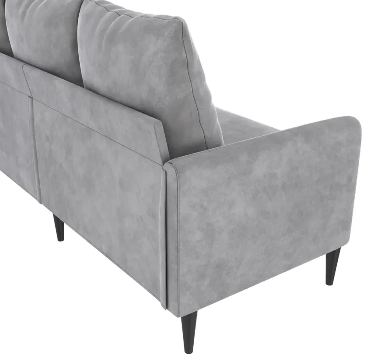 Cassia Pillowback 3-Seater Velvet Sofa with Pocket Coil Seating