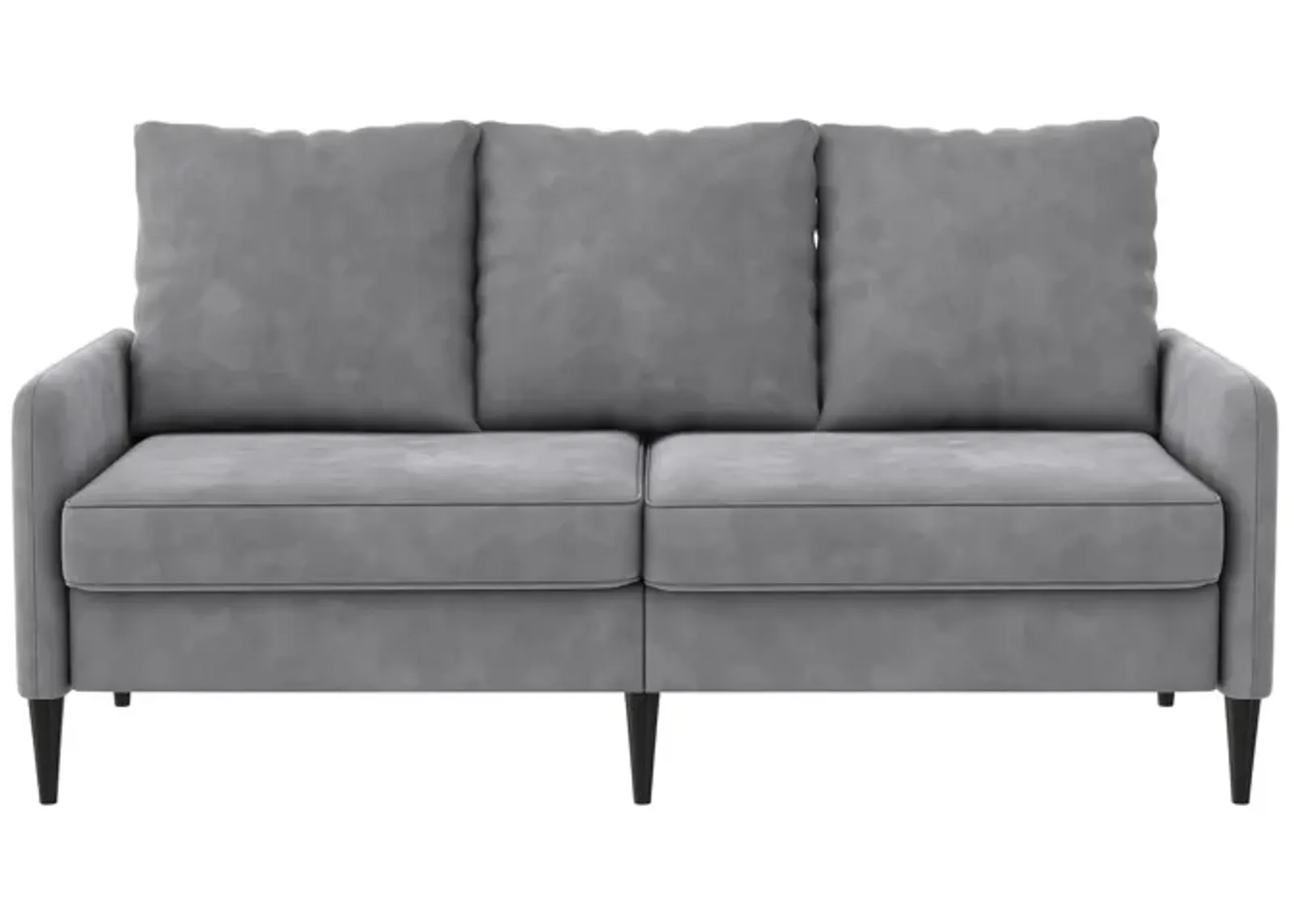 Cassia Pillowback 3-Seater Velvet Sofa with Pocket Coil Seating