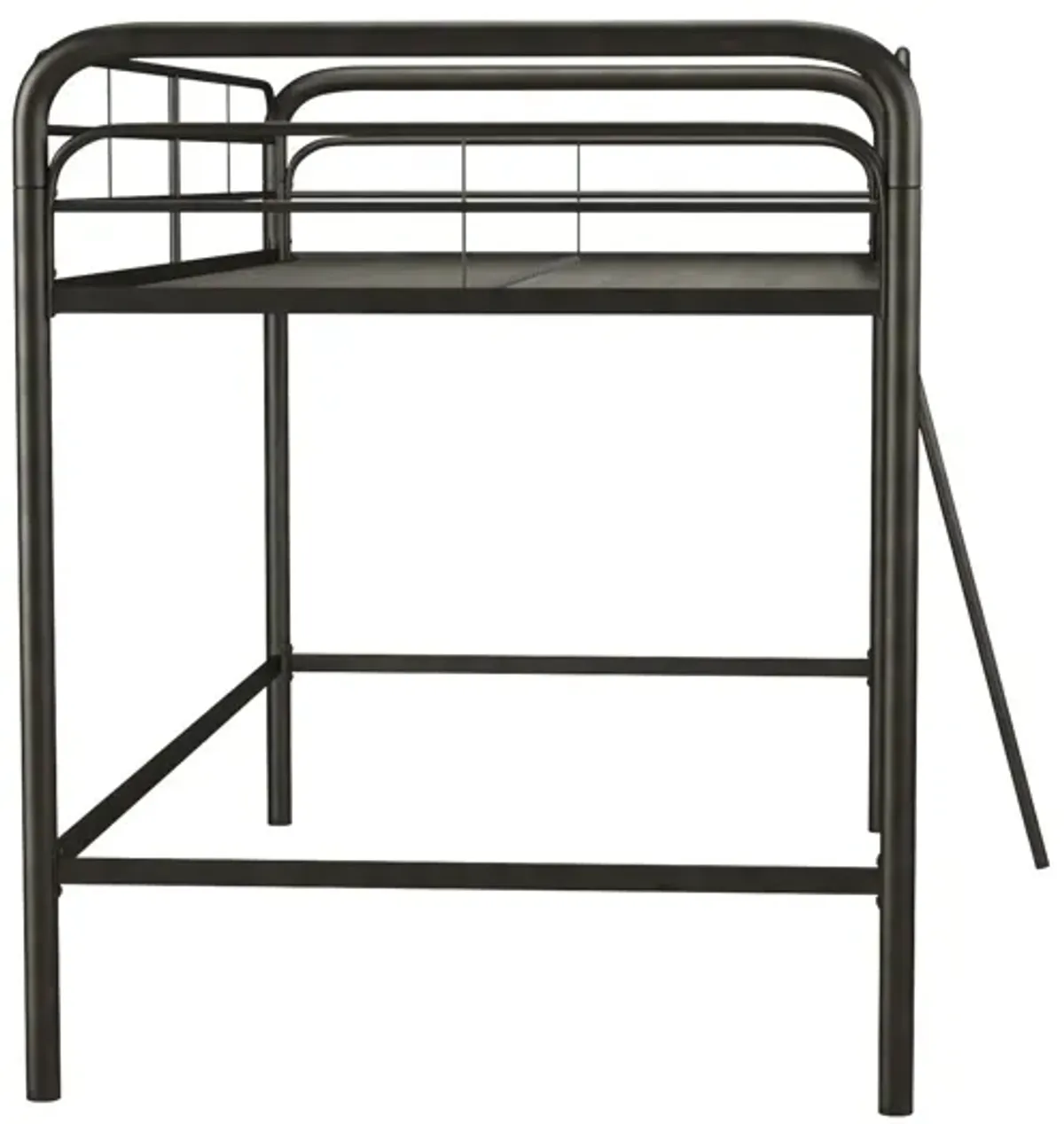 Jett Junior Loft Bed with Metal Frame and Built-In Ladder