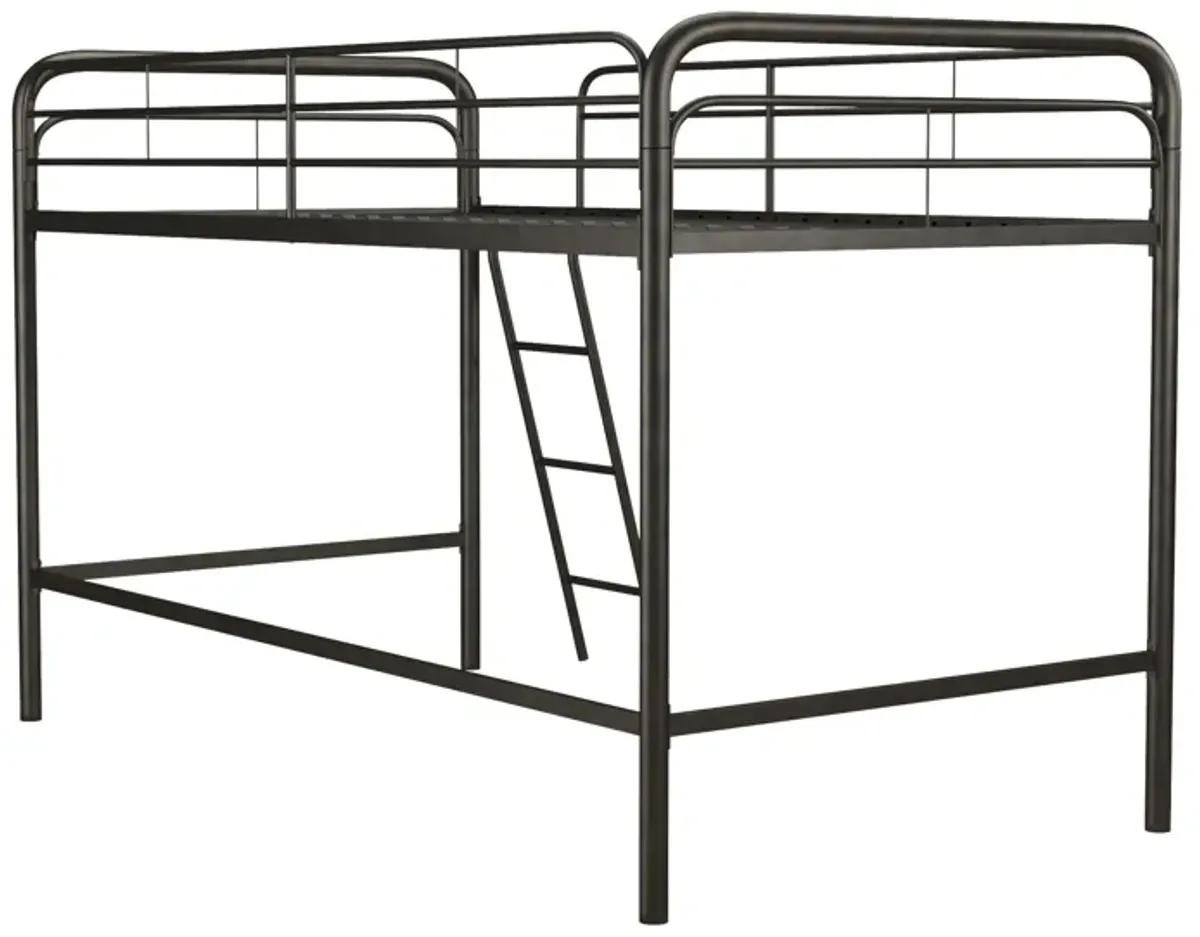 Jett Junior Loft Bed with Metal Frame and Built-In Ladder