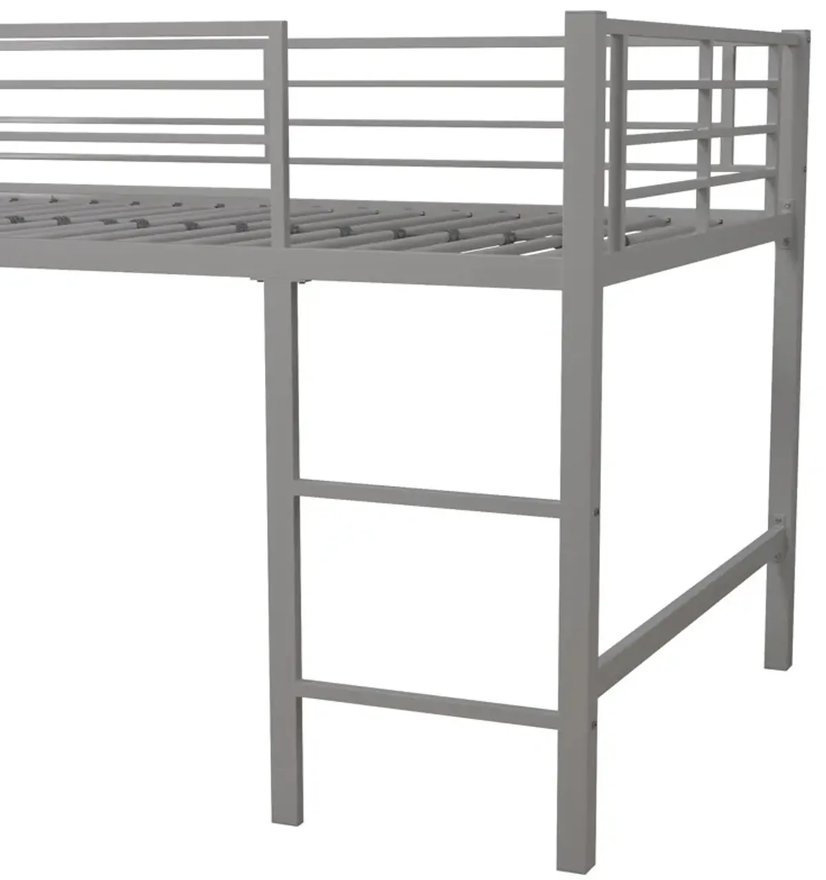 Laurie Junior Loft Bed with Metal Frame and Built-In Slide