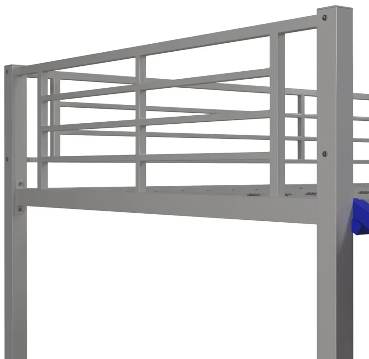 Laurie Junior Loft Bed with Metal Frame and Built-In Slide