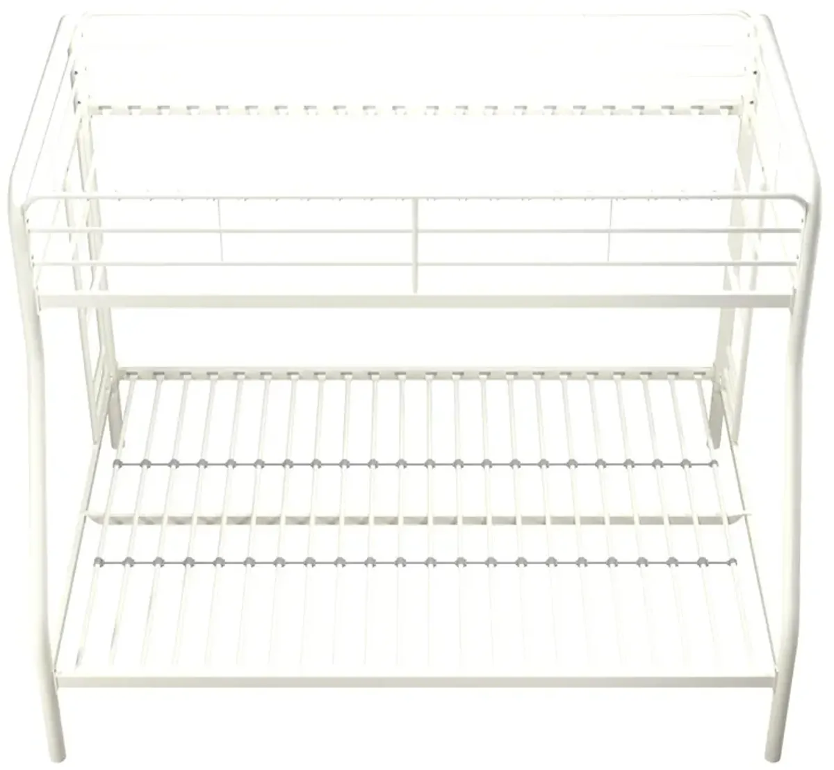 Dusty Twin over Full Metal Bunk Bed with Integrated Ladder