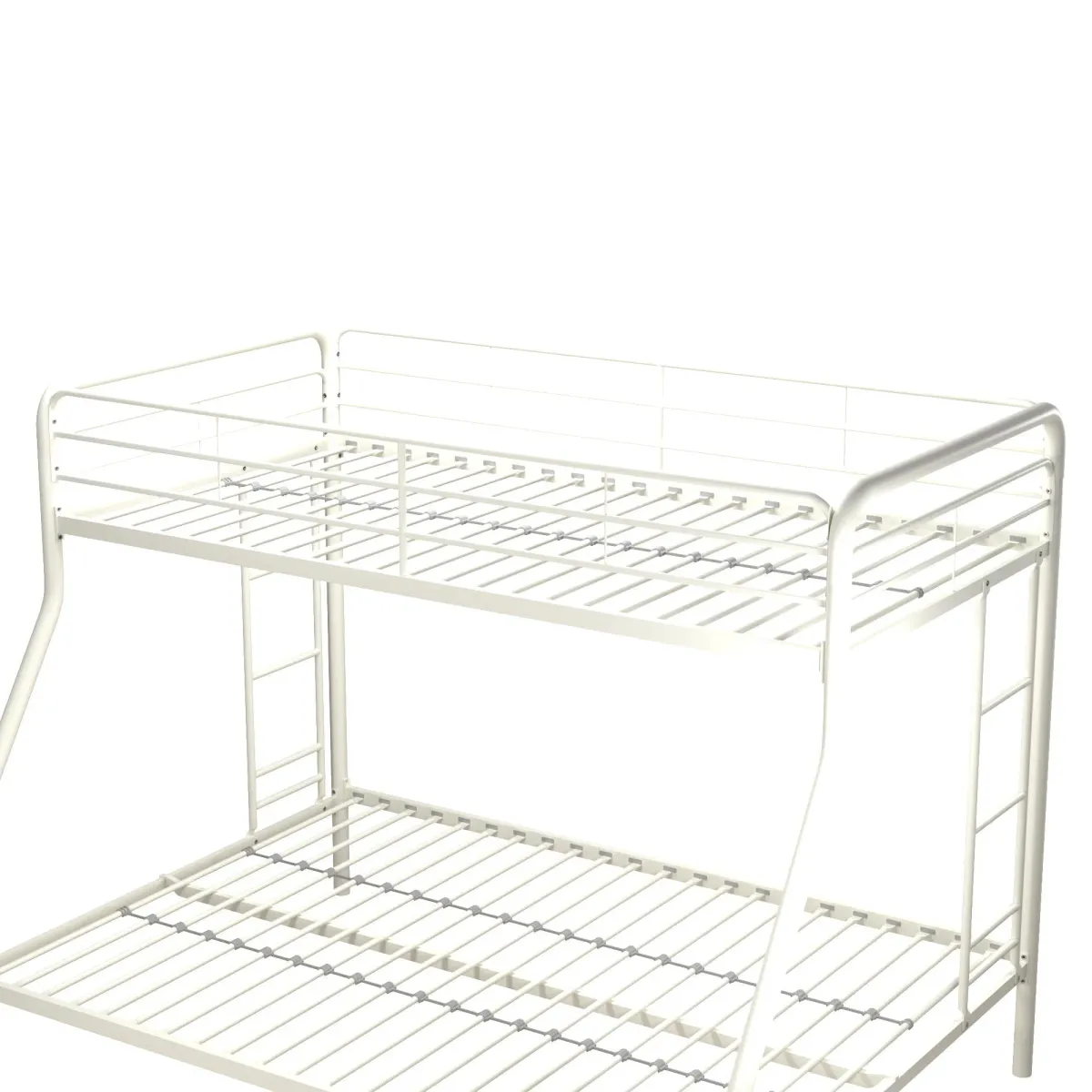 Dusty Twin over Full Metal Bunk Bed with Integrated Ladder