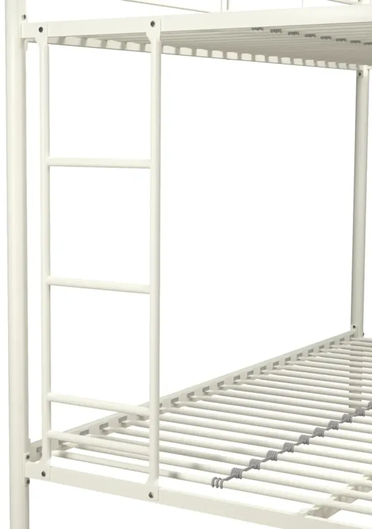 Dusty Twin over Full Metal Bunk Bed with Integrated Ladder