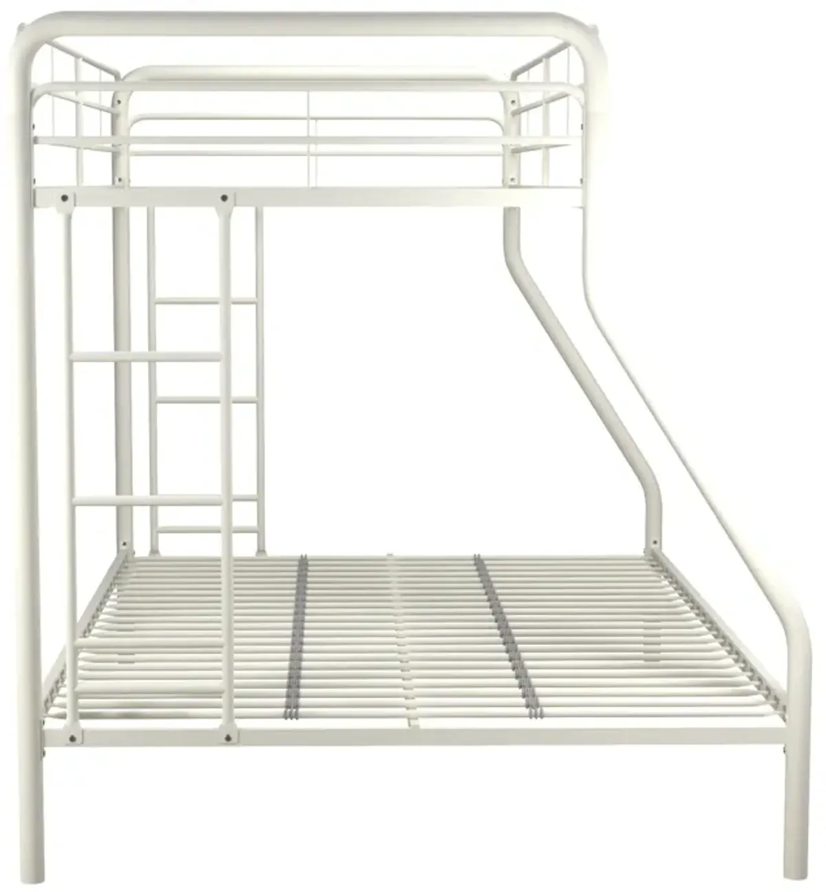 Dusty Twin over Full Metal Bunk Bed with Integrated Ladder