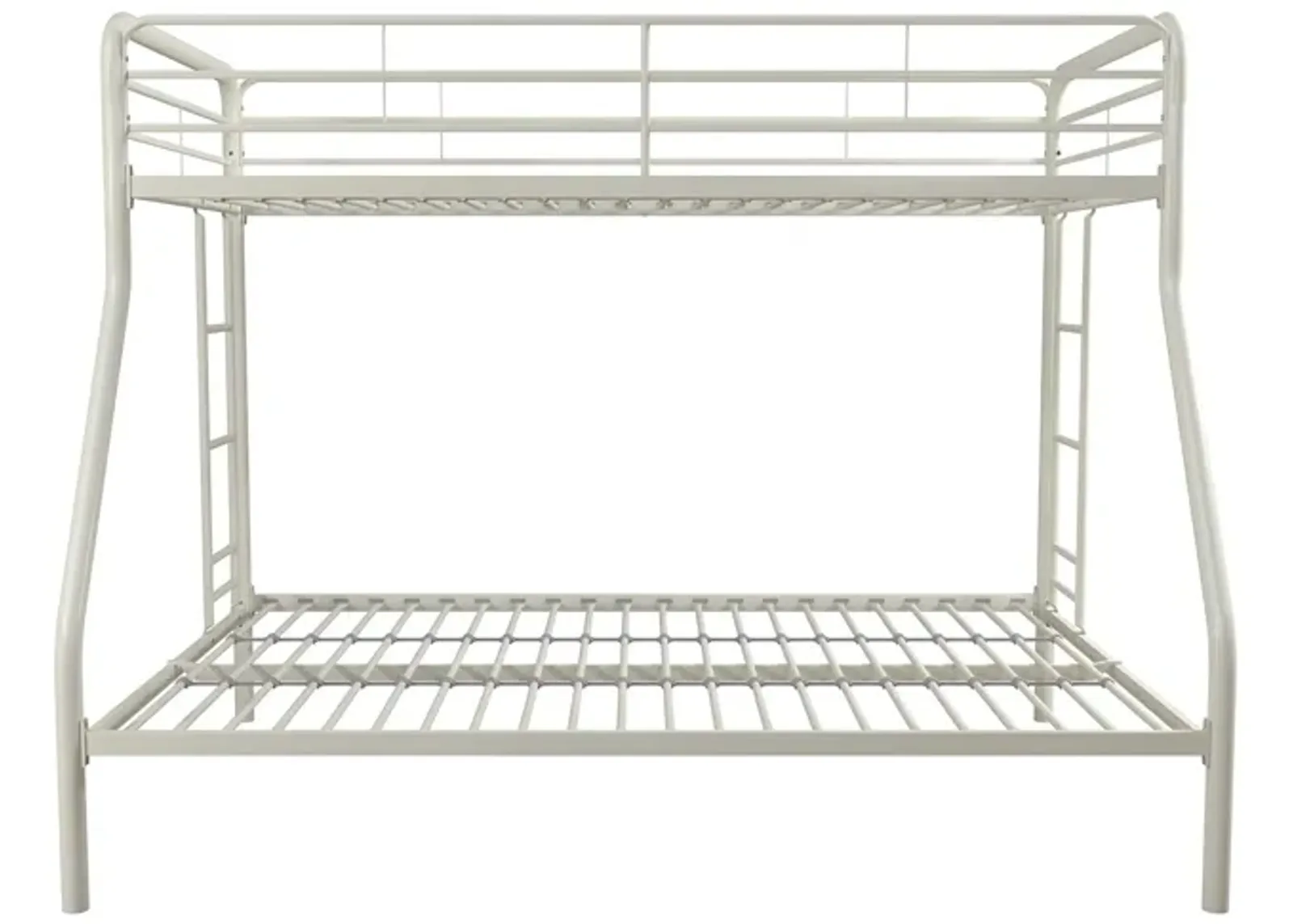 Dusty Twin over Full Metal Bunk Bed with Integrated Ladder