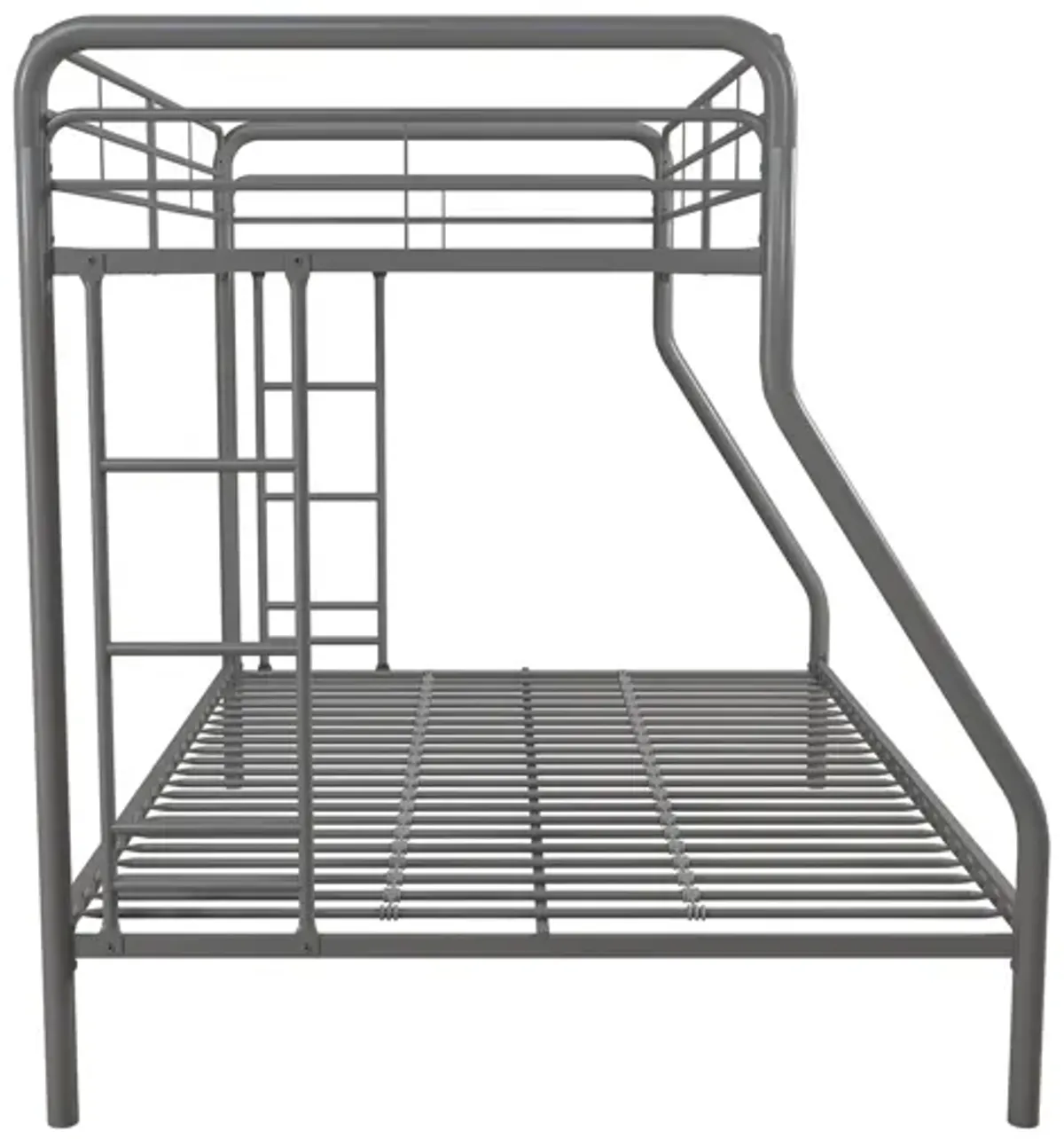 Dusty Twin over Full Metal Bunk Bed with Integrated Ladder