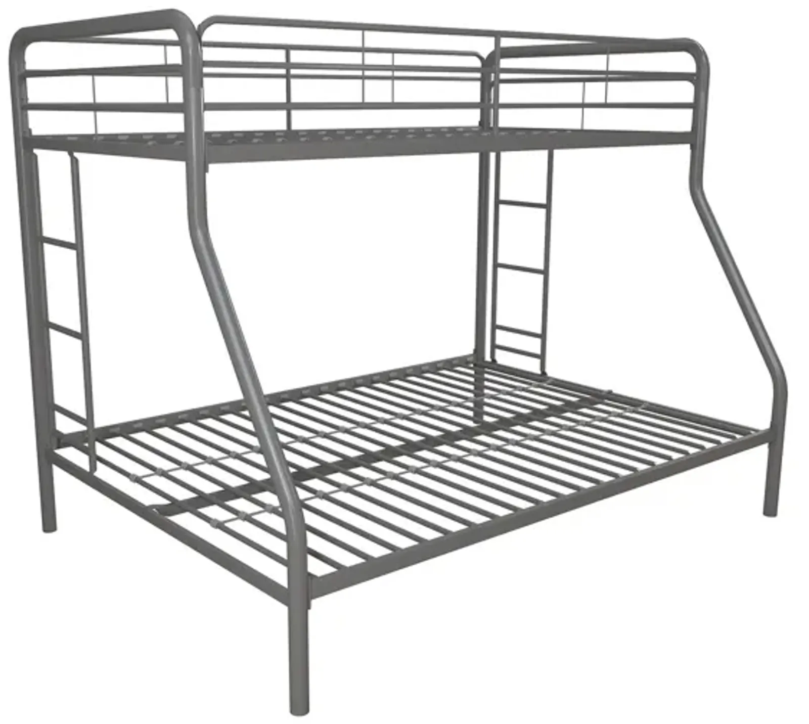 Dusty Twin over Full Metal Bunk Bed with Integrated Ladder