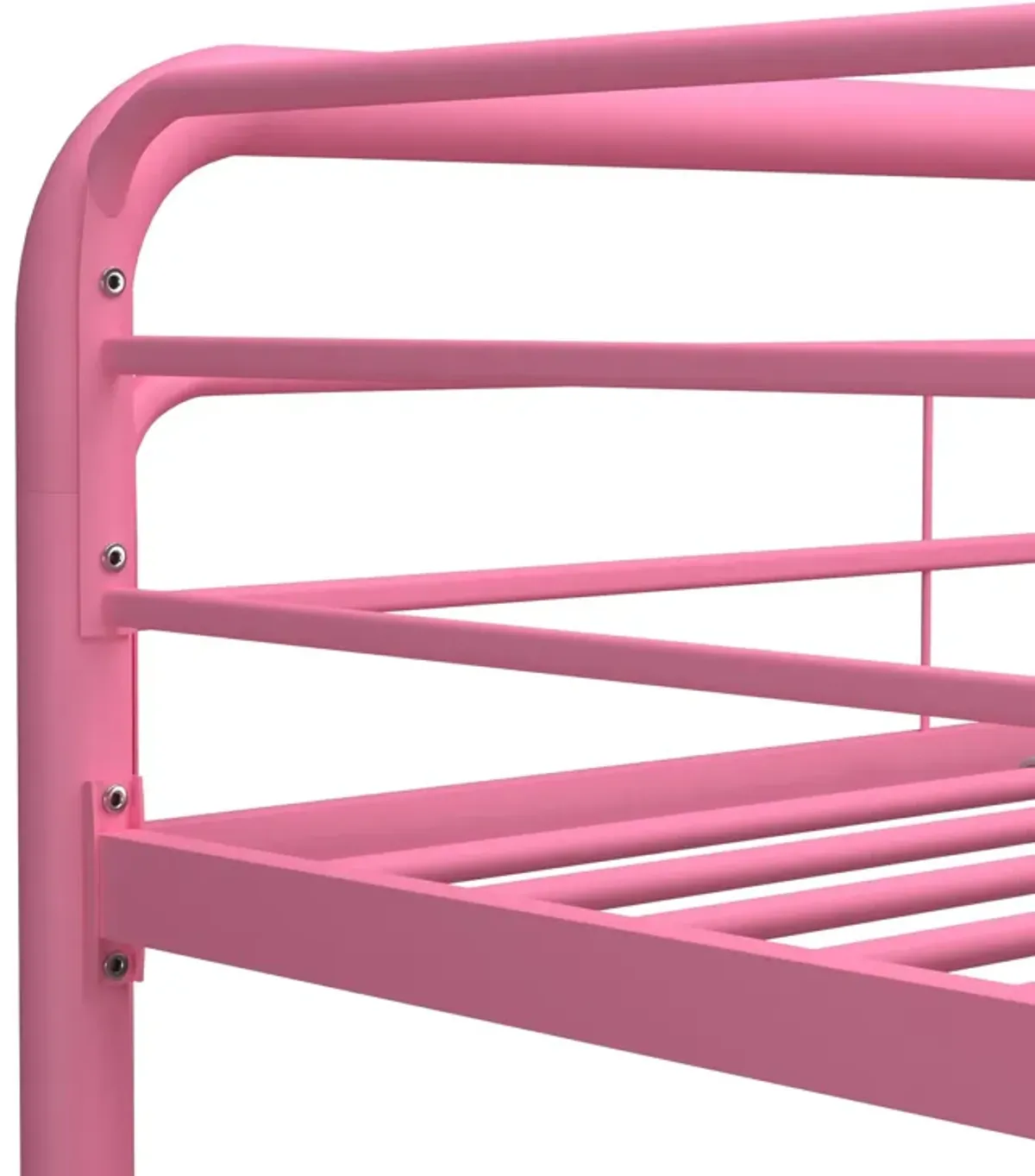 Dusty Twin over Full Metal Bunk Bed with Integrated Ladder