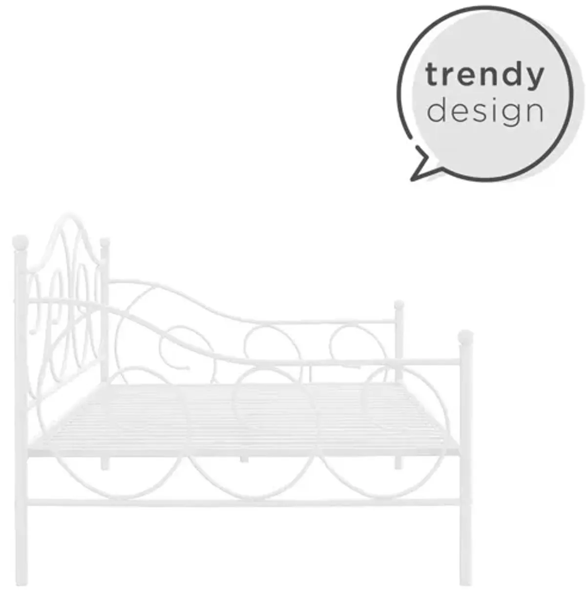 Victoria Metal Daybed with 15 Inch Clearance for Storage