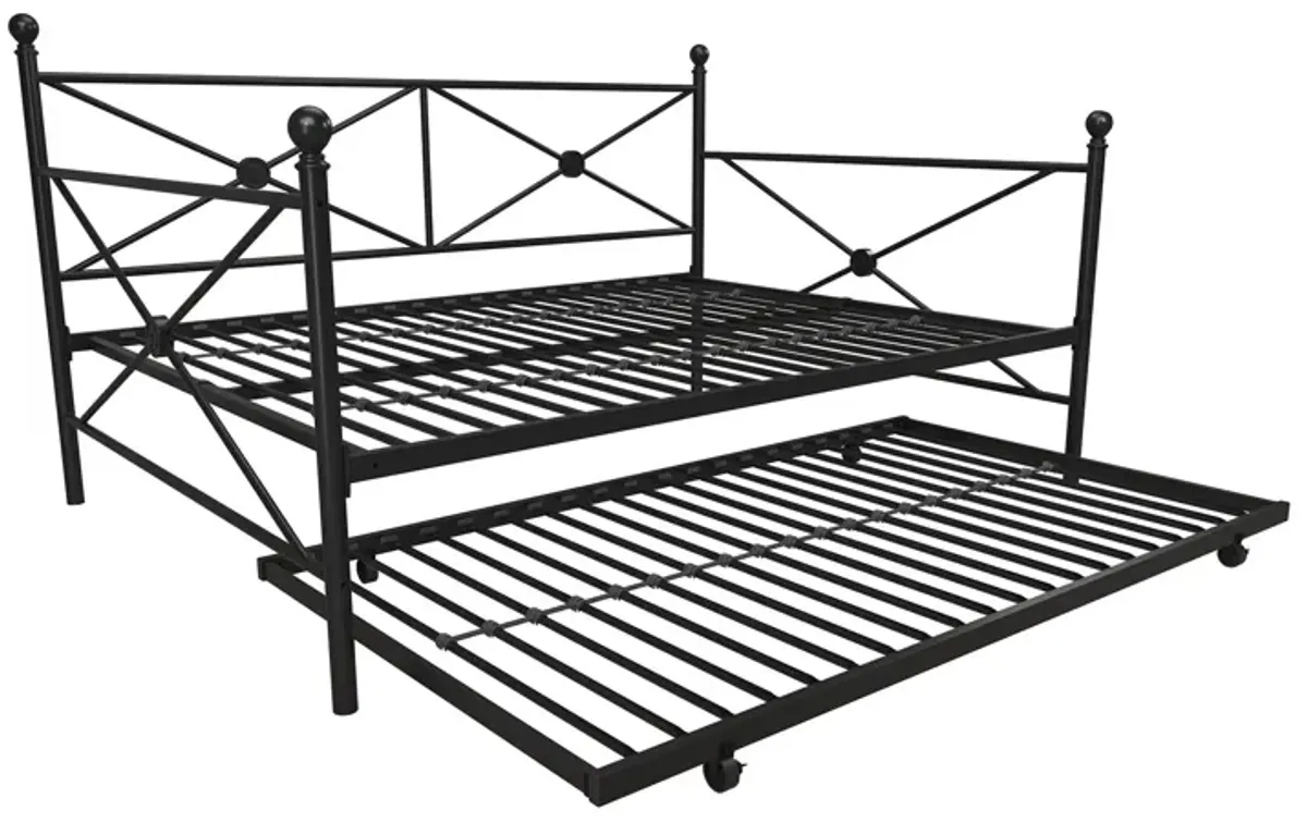 Lubin Metal Daybed and Trundle Set