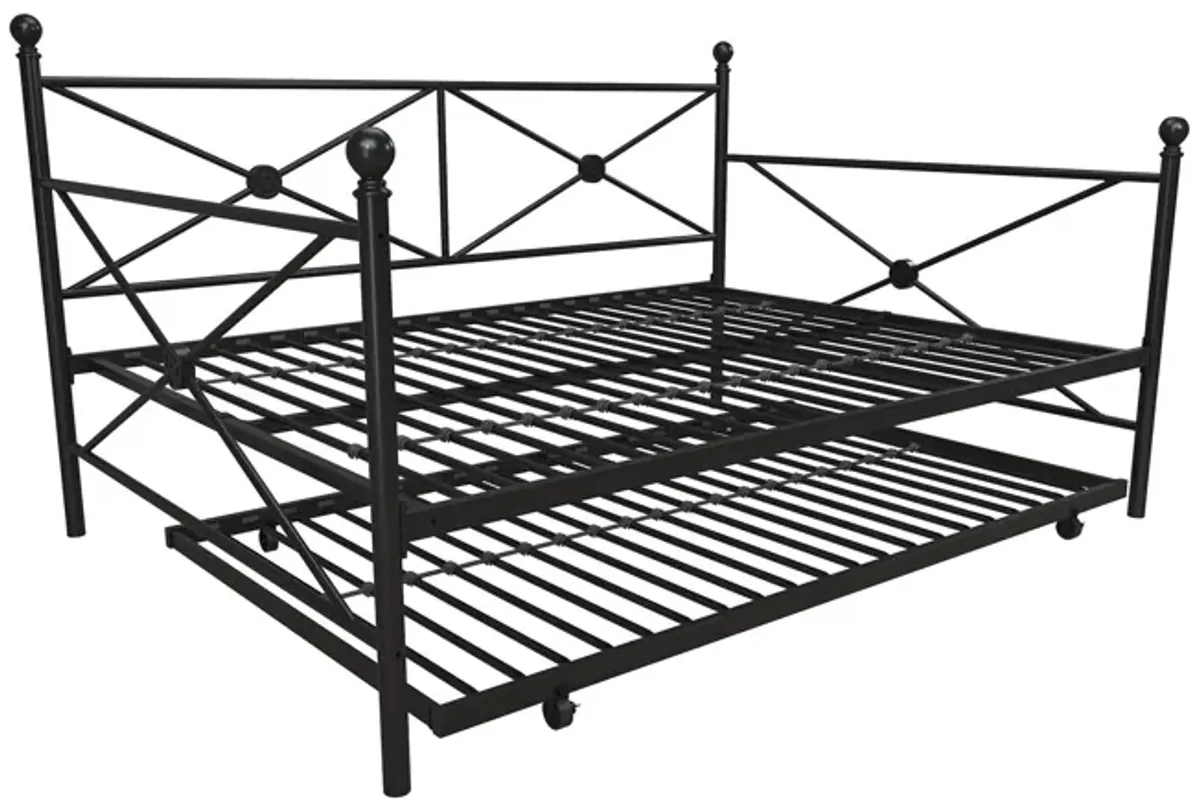 Lubin Metal Daybed and Trundle Set