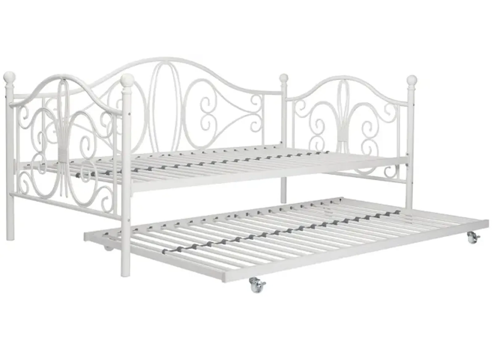 Ballard Victorian Metal Daybed and Trundle with Set