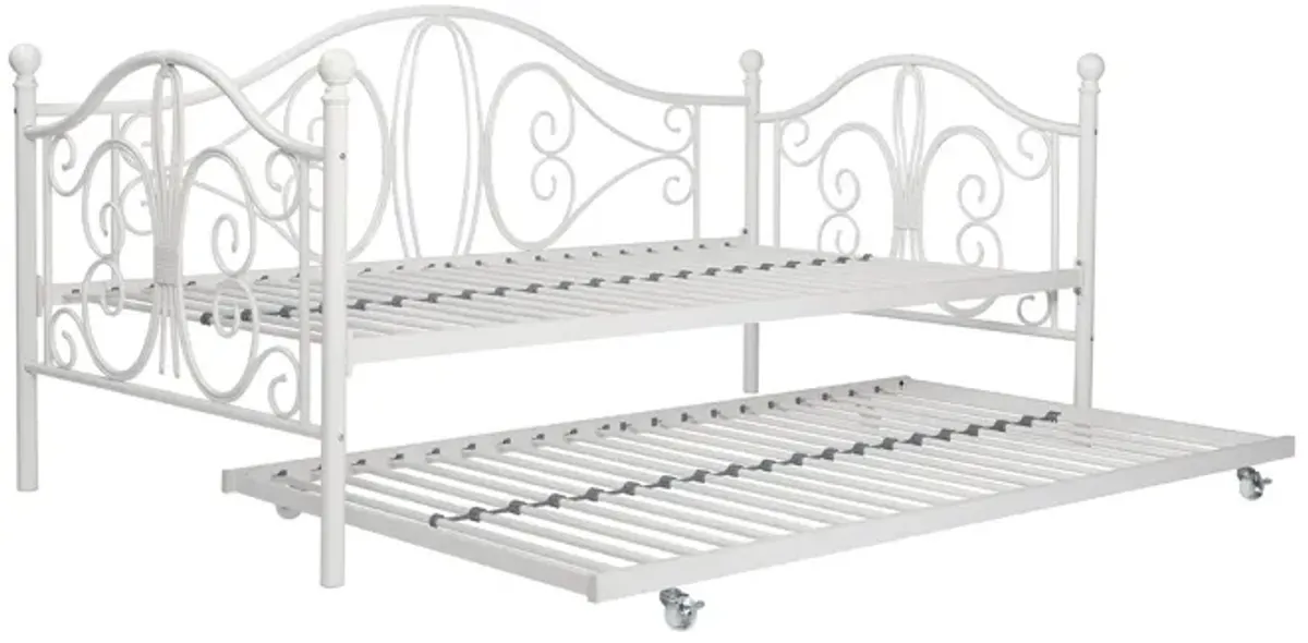 Ballard Victorian Metal Daybed and Trundle with Set