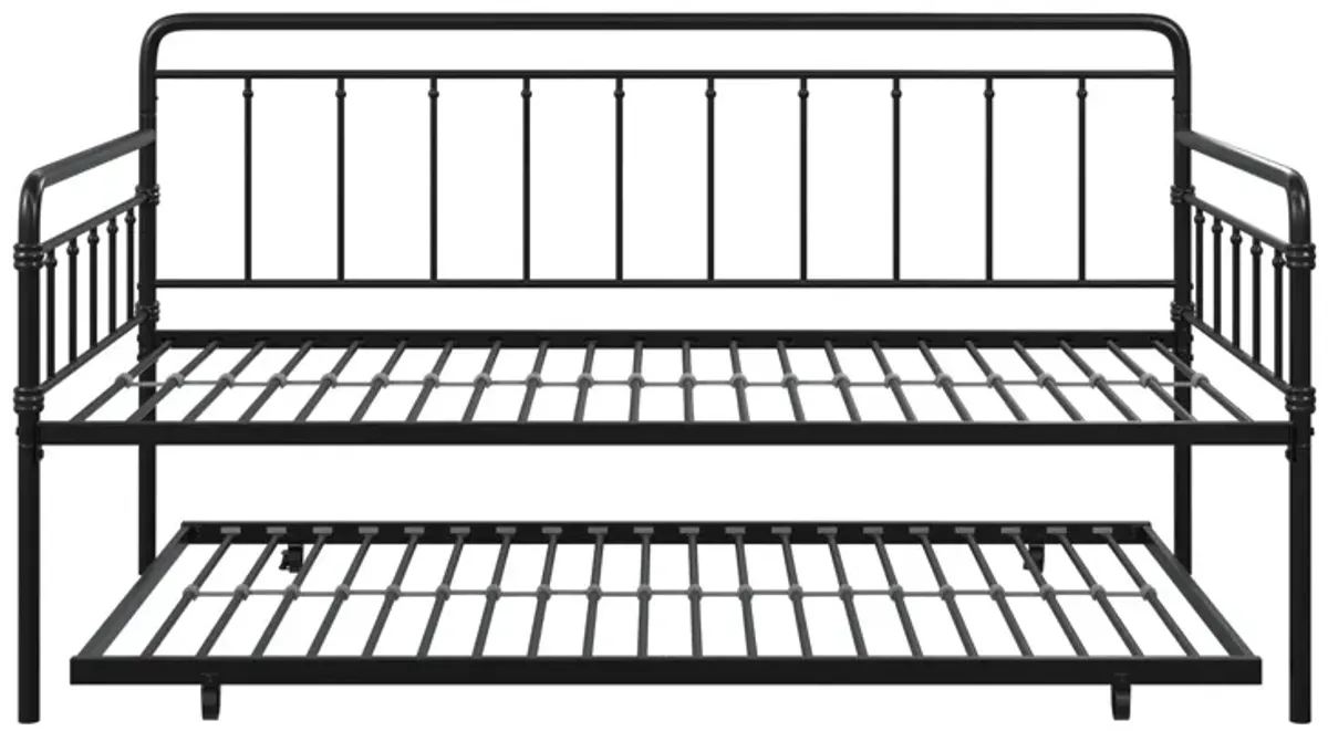 Wallace Spindle Metal Daybed and Trundle Set