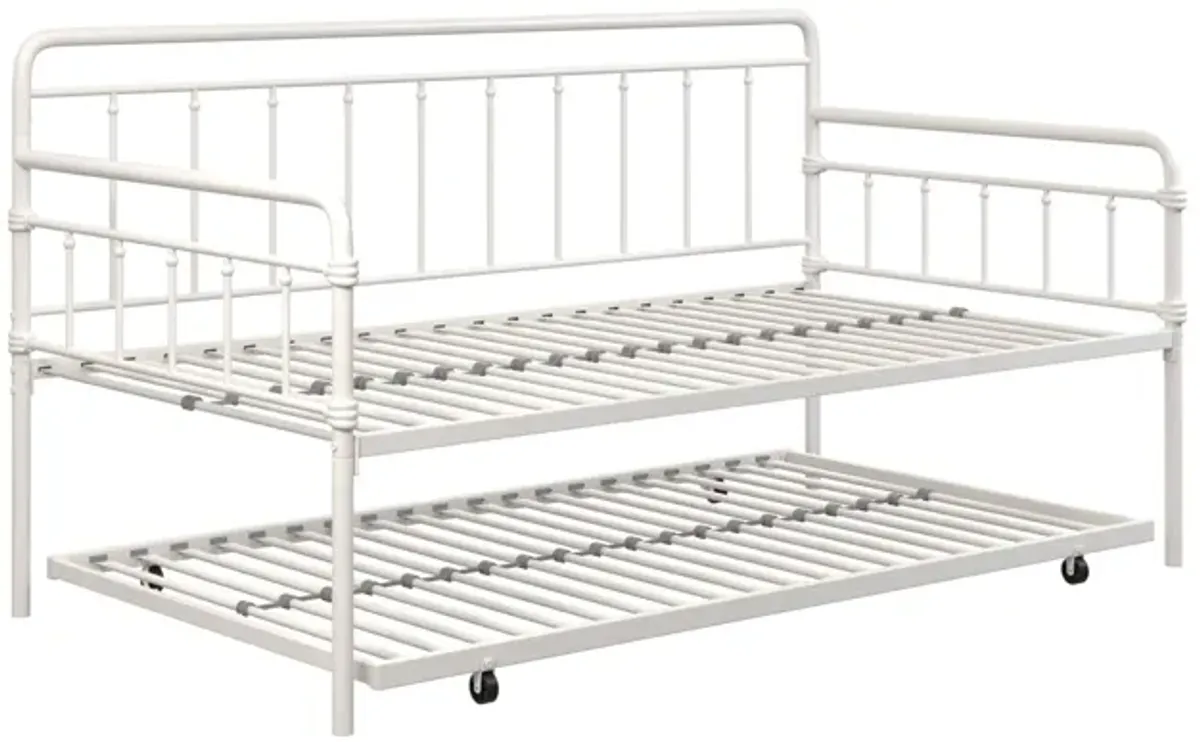 Wallace Spindle Metal Daybed and Trundle Set