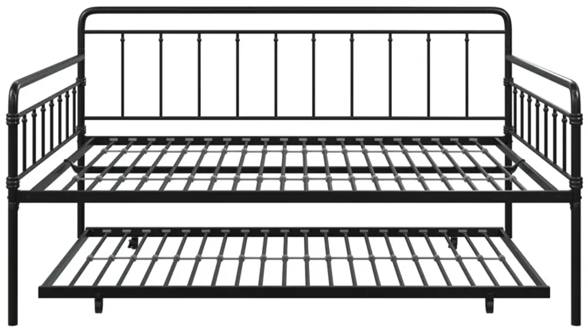 Wallace Spindle Metal Daybed and Trundle Set
