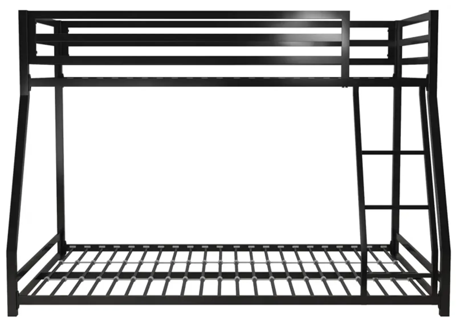 Miles Twin Over Twin Metal Bunk Bed with Metal Slats and Integrated Ladder