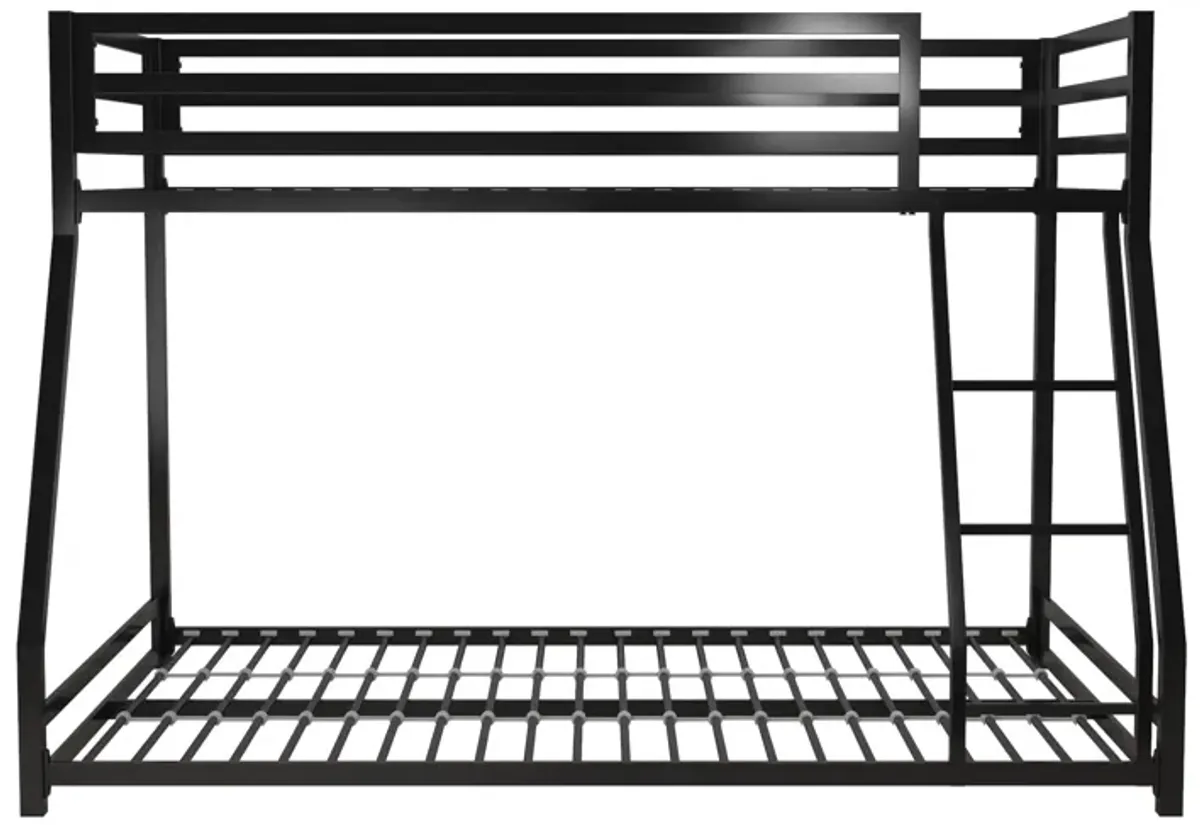 Miles Twin Over Twin Metal Bunk Bed with Metal Slats and Integrated Ladder